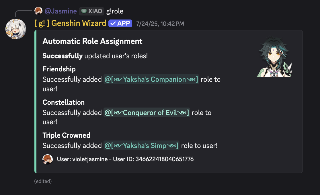 Character Role Integration